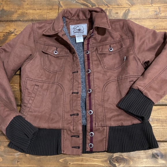 Rare 🤩 Patagonia Hemp Denim Rhythm Jacket Brown - Picture 2 of 8